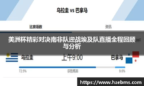 美洲杯精彩对决南非队迎战埃及队直播全程回顾与分析